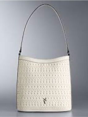 Simply Vera Vera Wang Cream Perforated Shoulder Bag